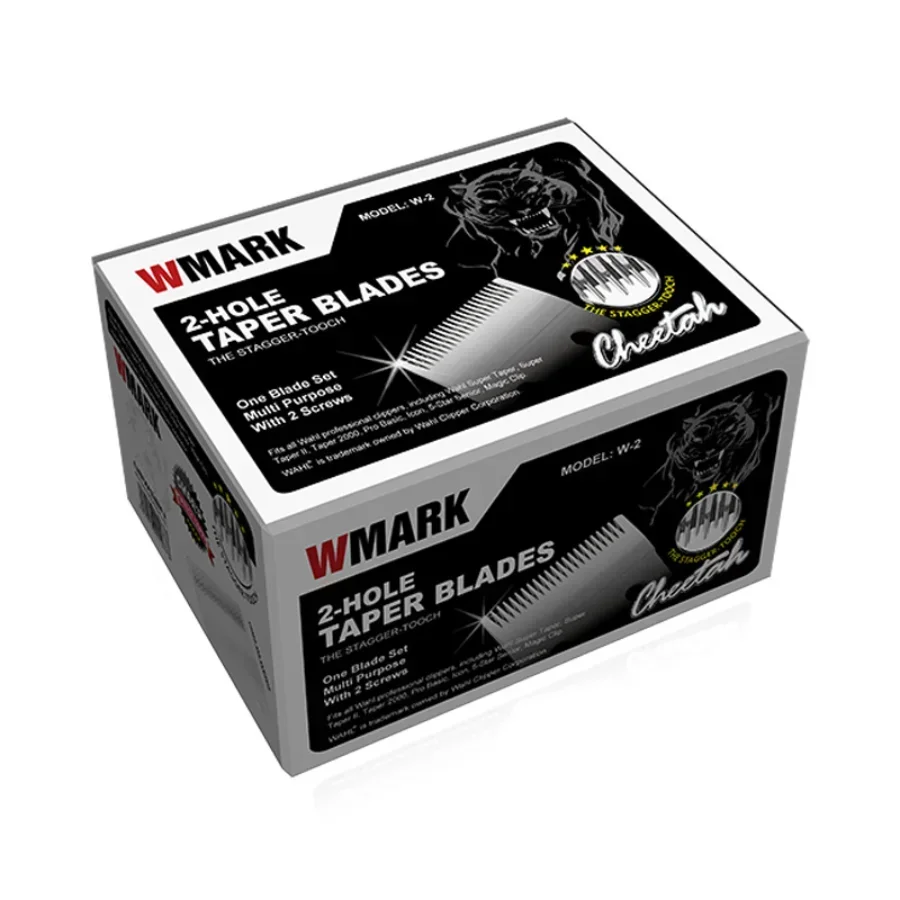 WMARK W-2 Professional 2-Hole  Stagger-teeth Clipper Blade Moving Blade with Screw Replacement Blade High Quanlity Material