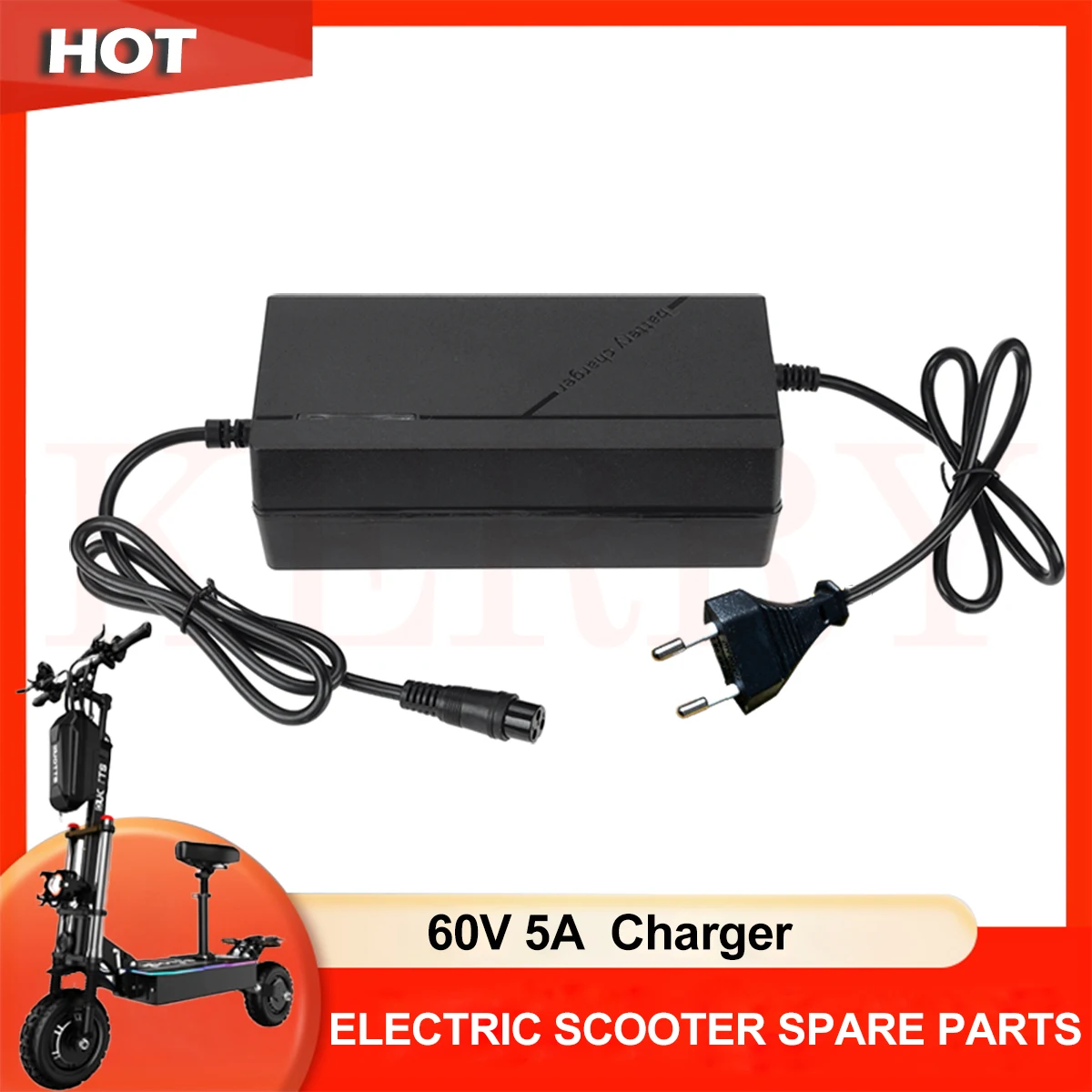 Scooter 60V 5A Charger For ANGWATT T1 DUOTTS D88 BOYUEDA S3 Li-ion Lithium Battery Charger accessoires trottinette électrique