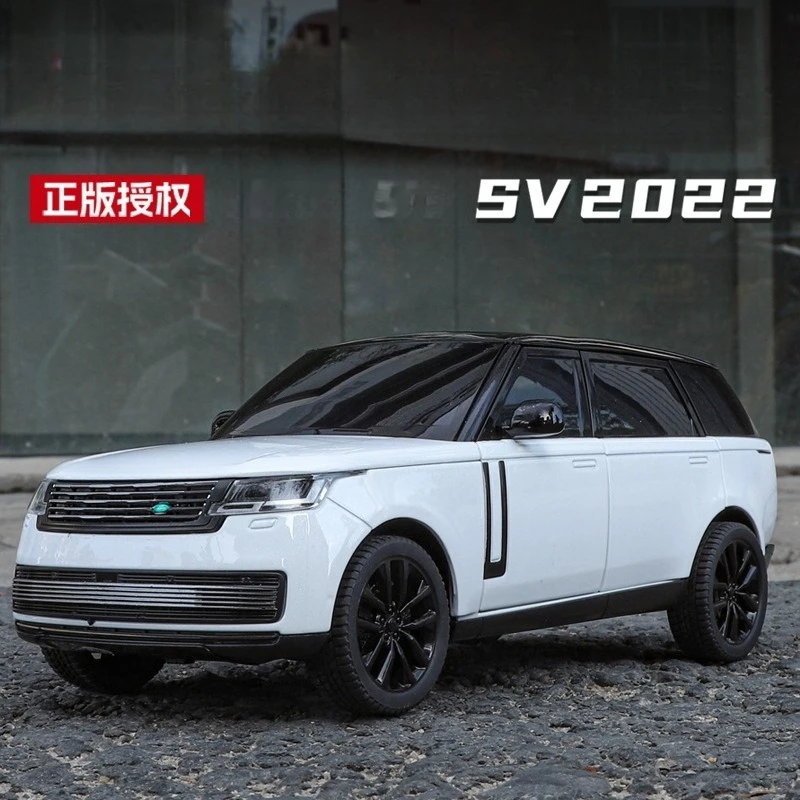 

1:24 SV 2022 Sports SUV Alloy Metal Car Model Diecasts Off-road Vehicles Car Model Sound and Light Collection Kids Toys Gift