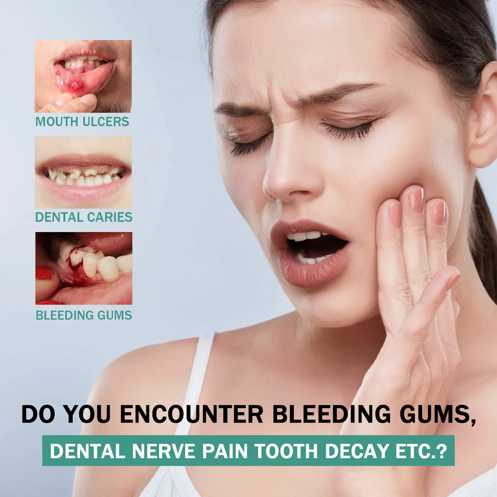 EELHOE رذاذ مهدئ للفم منعش تخفيف الانزعاج حماية اللثة تحسين الجفاف تقليل الألم إزالة الأوساخ رذاذ تغذي الفم #4