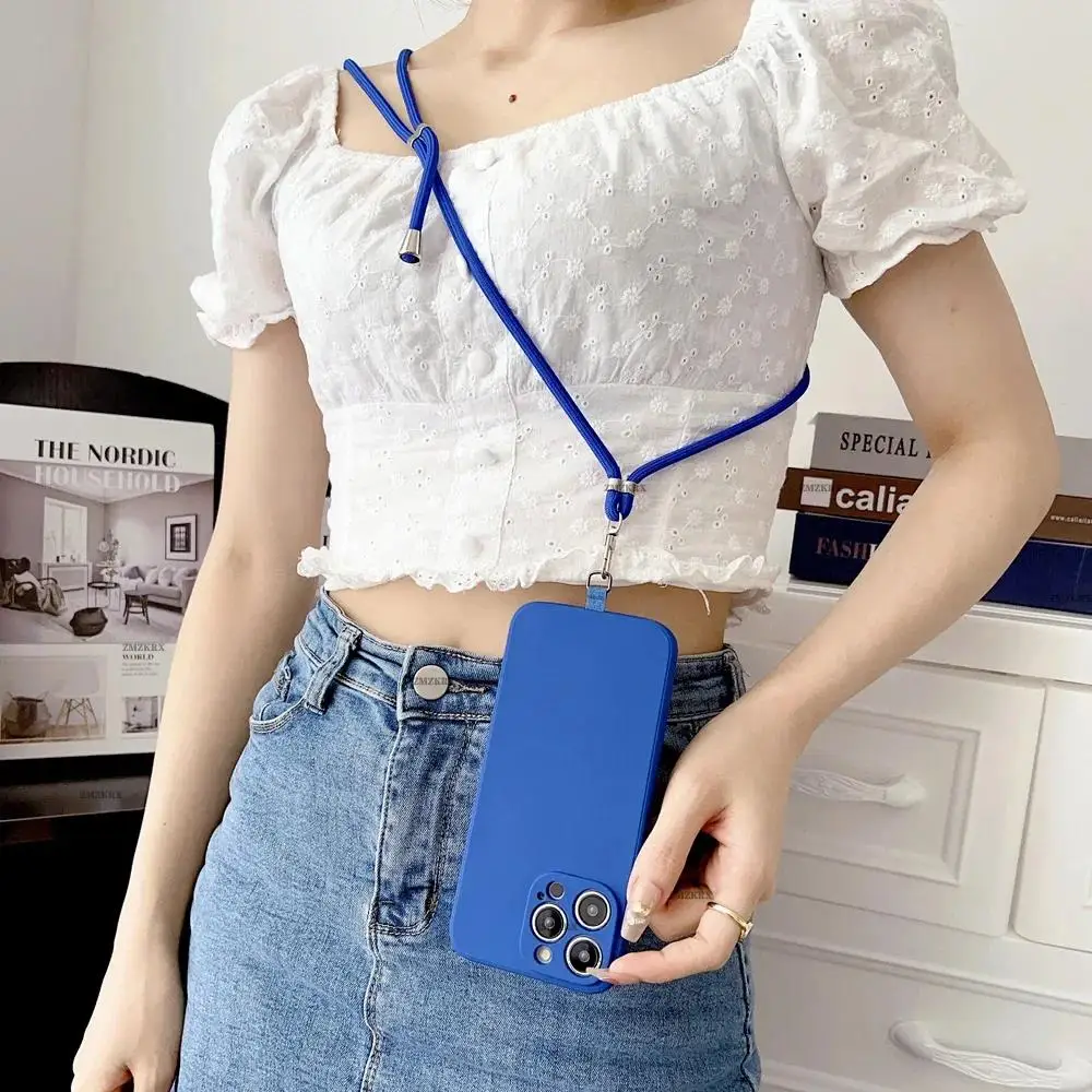 Universal Adjustable Phone Lanyard Strap Mobile Phone Hanging Rope Neck Straps Anti-lost Lanyards Cell Phone Accessories 150 Cm image 2