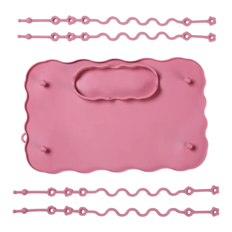 

Silicone Tablemats Kids Placemats Baby Feeding Plate for Toddlers Infant Dinner Placemat Anti Slip Mat