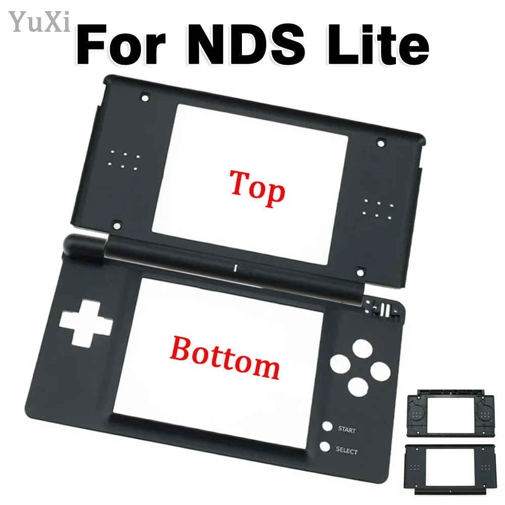 1Pcs Top Bottom Frame For DS Lite Upper Lower Screen Frame For Nintend NDSL Shell Black Screen Inner Frame Replacement Part