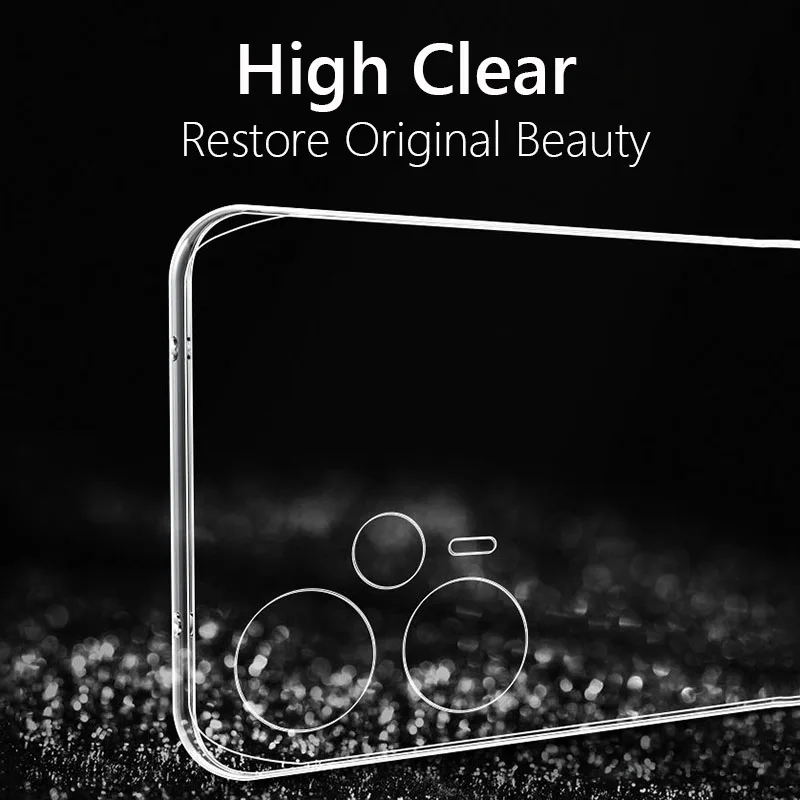 Frameless Slim Clear Hard Back Cover Case On For Xiaomi Redmi Note 12 Turbo Note12 Turbo 5G ShockProof Coque Phone Cases