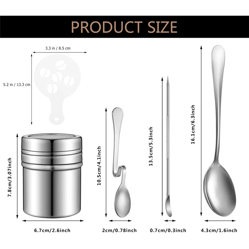 Pochoirs de décoration de café réutilisables, stylo de sculpture de café, stylo d'art Latte Portable, moule à café, outil cuillère aiguille à café, BBNV-22PCS