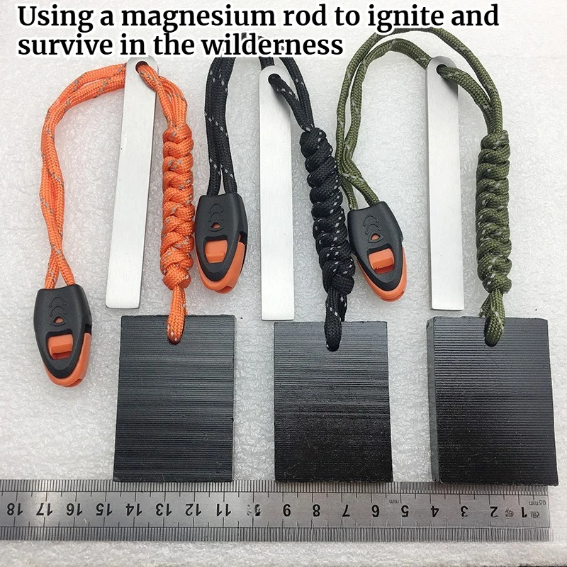 

Outdoor Square Magnesium Block Flint Outdoor Survival Emergency Tool for Easy Hiking and Retrieval Set 50 * 40 * 10MM