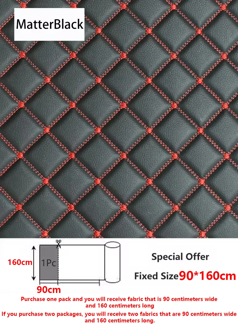 45/90x160 cm Speciale Aanbieding Geborduurde Plaid Stof Spons Tussenlaag Lederen Stoffen voor Auto-interieur Zitkussen decoratie