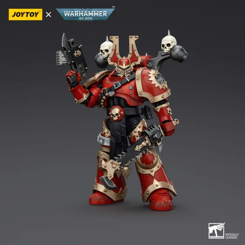 【IN STOCK】JOYTOY Dark Source Warhammer 40K World Eaters Khorne Berserkers 7-Piece Set 1:18 Scale Action Figure Collectible Toy