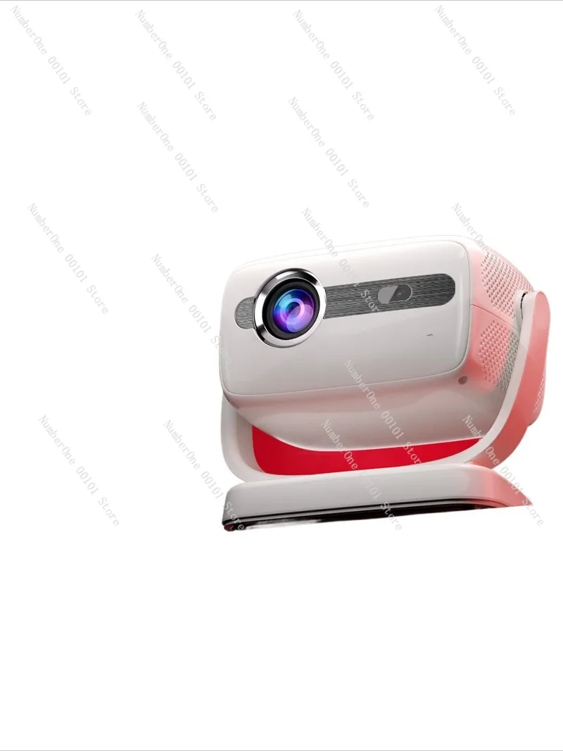 Portable Smart Home Projector Ultra HD 1080P 4K Supported Mini WiFi Bluetooth Video Beamer for Bedroom Living Room Wall Screen