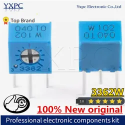 10PCS 3362W Adjustable Precision Potentiometer 100 200 500 R Ohm 1K 2K 5K 10K 20K 50K 100K 200K 500K 1M W103 W104 W504 W102 W203