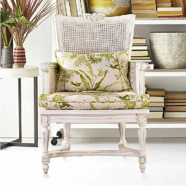 

# Высокое качество французское деревянное кресло из ротанга гостиная мебель для гостиной акцентное кресло стулья #