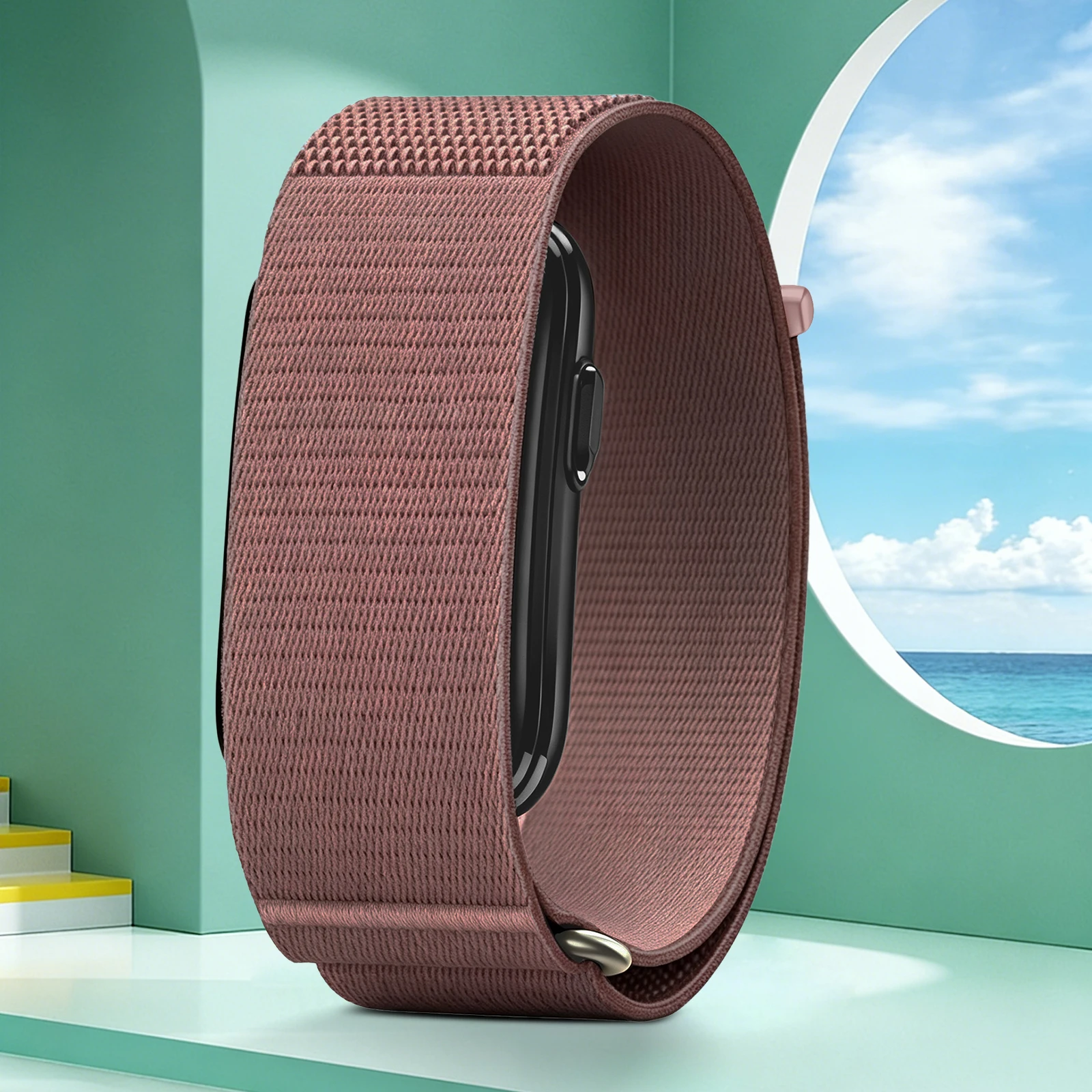 Breathable Woven Nylon Band for Cirqa Smart Band Quick Release Adjustable Sweat-Resist Replacement Wristband