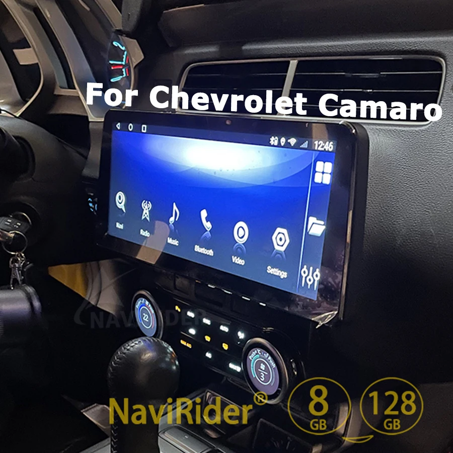 

Автомагнитола 12,3 дюймов, Android 13 CarPlay, для Chevrolet Camaro 2008, 2009, 2014, 2015, мультимедийный видеоплеер, GPS, Wi-Fi, стерео, головное устройство