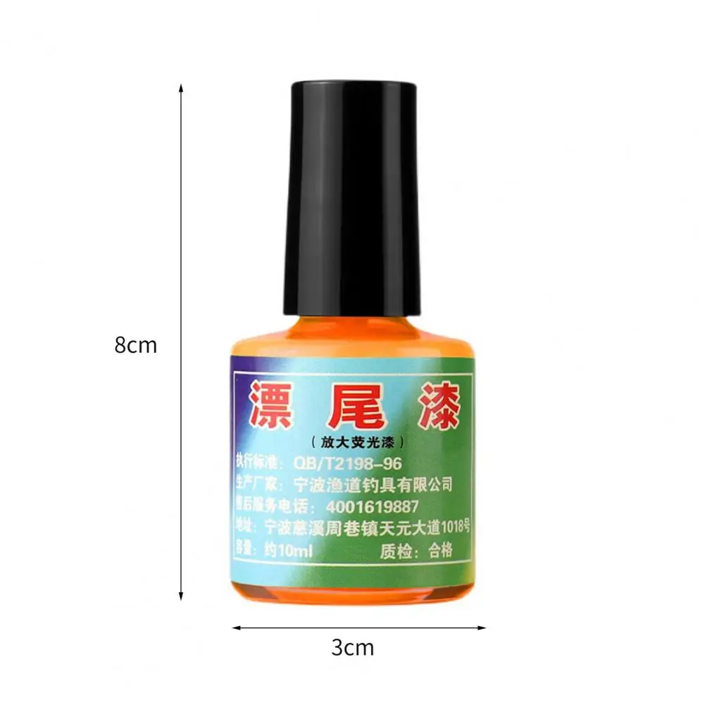 10ml Smooth Float Paint Fluorescent Eye-catching Water Resistant Float Tail Paint for Fishing