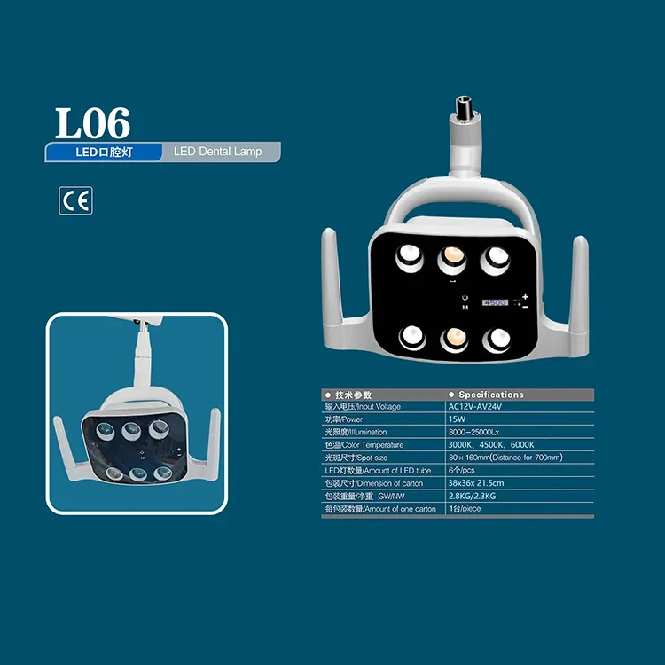 럭셔리 치과 의자 조명 LED 램프, 치과 유닛 LED 램프, L06