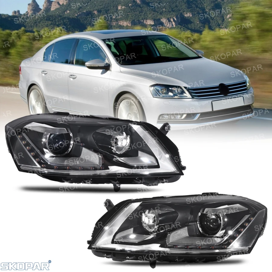 For VW Passat B7 LHD 2011 2012 2013 2014 2015 Car accessories HID Xenon Lights Front Headlamp Headlight 3AB941753/3AD941751A