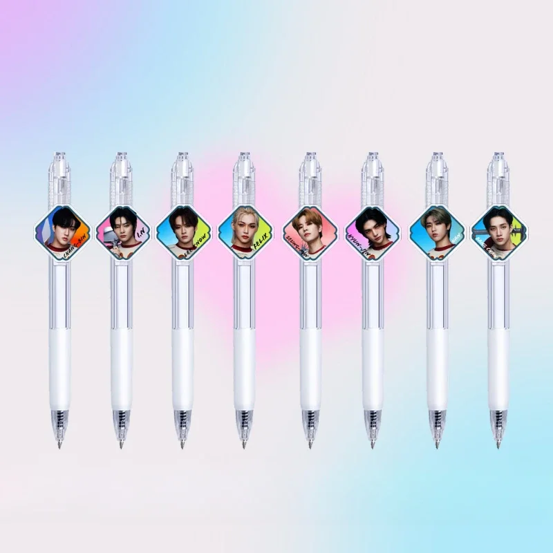 Felix Bang Chan Hwang Hyun Jin Chang-Bin Popular Korean Male Idol Style Peripheral Gel Pen Aesthetic Stationery Art Supplies