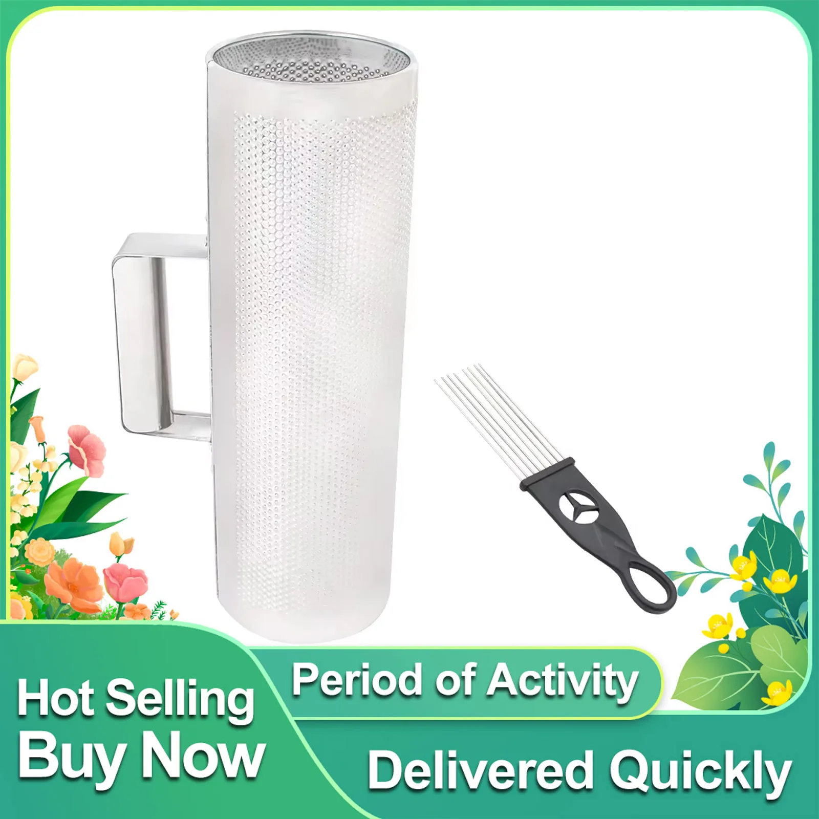 IRIN Scraping Tube Stainless Steel Guiro With Scraper Teaching Scraper Orff Aids Latin Percussion Musical Instrument Accessories
