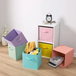 Home Supplies Sundries storage boxes Folding Non Woven Organizer Box Underwear Socks Kid Toy Storage Organizer
