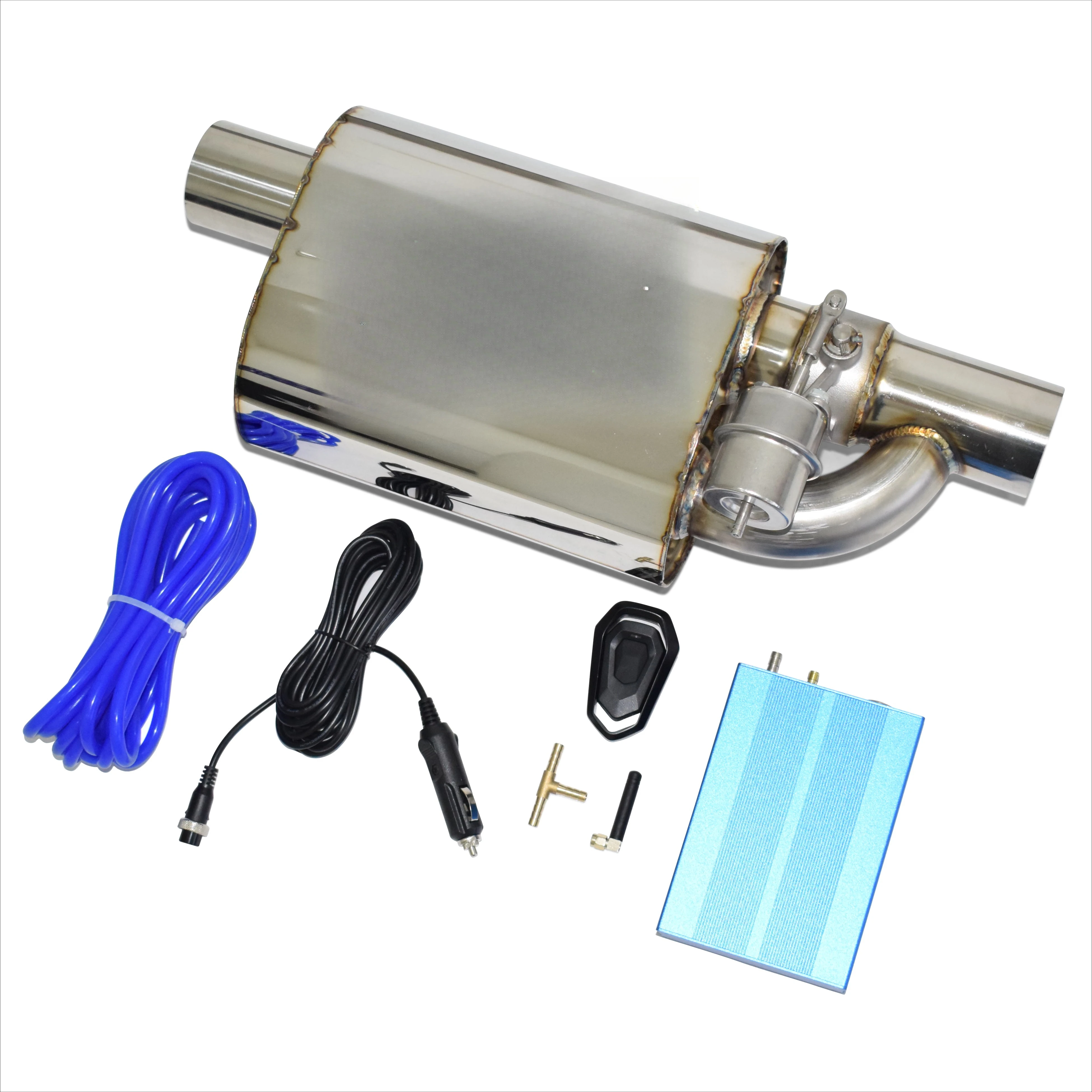 Car Valved Muffler Valvetronic Muffler Universal 2.5/3 Inch Stainless Steel Vacuum Valve Exhaust Controller Remote Set