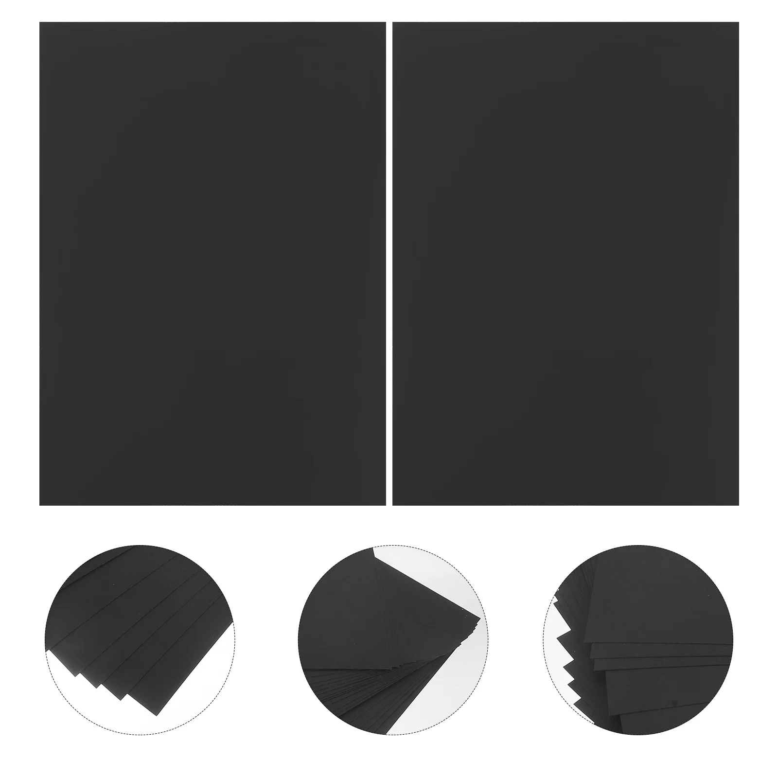 Papier carte A4 noir pour bricolage, artisanat, fabrication de dessin, matériel de peinture Origami, projets artistiques, fournitures artisanales