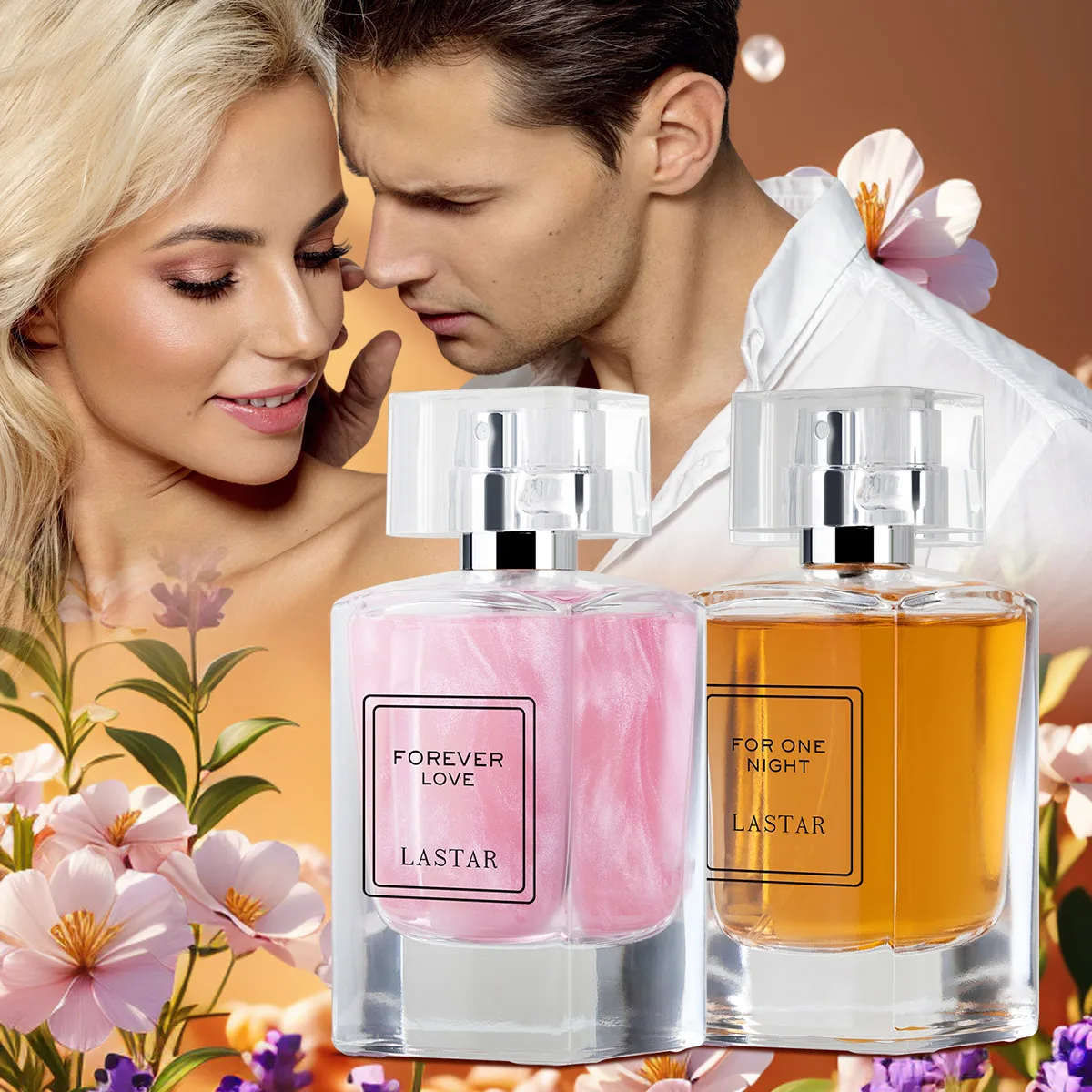 Combinaison de coffret de parfum LASTAR. Cèdre et jasmin, parfum durable, total 100 ml/3,4 fl oz. Utilisation quotidienne, cadeau de Noël.