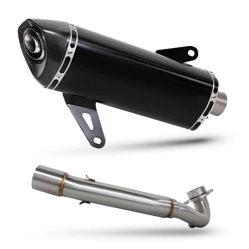 For ZONTES 368 368G 368D 368M 368K 368E Motorcycle Exhaust Full System Modify Manifold Carbon Muffler with DB Killer Escape Kit
