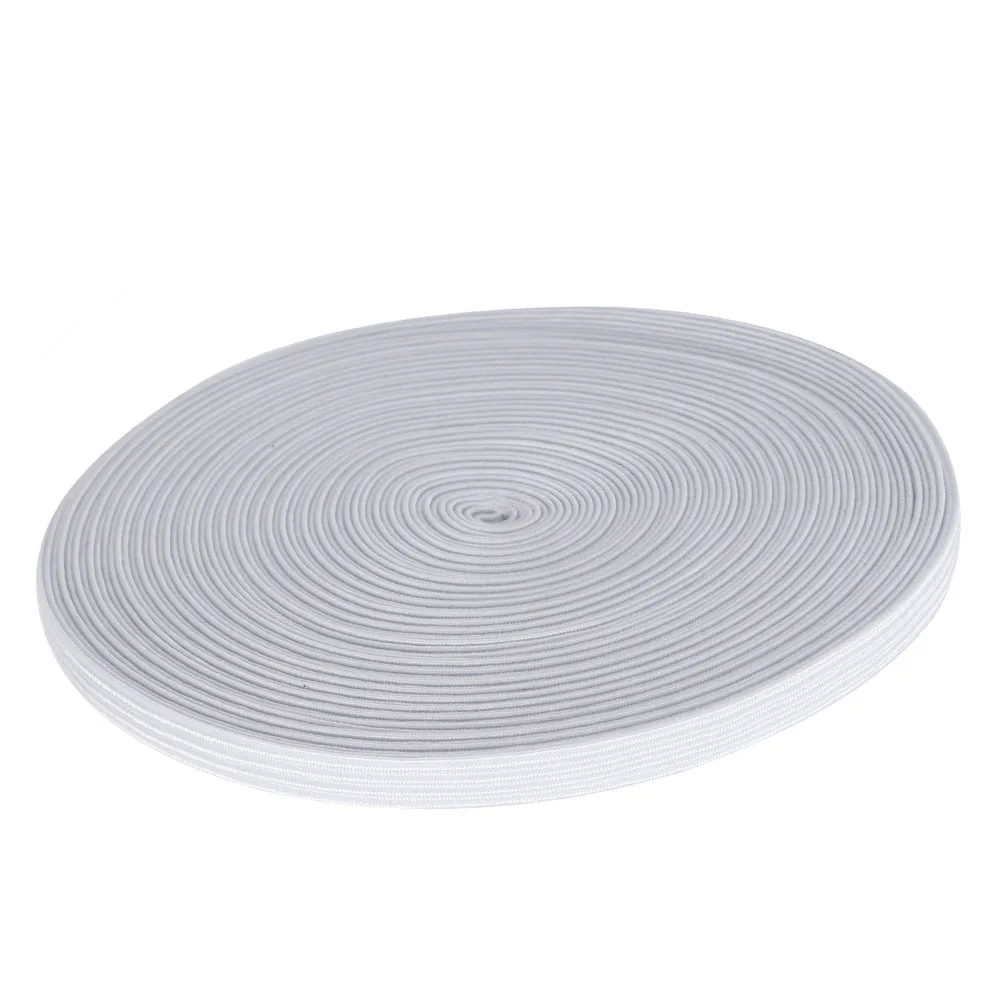1 rolo 20m roupa interior elástico diy ampla corda elástica para acessórios de costura de vestuário alta elasticidade elástico cintura cabo