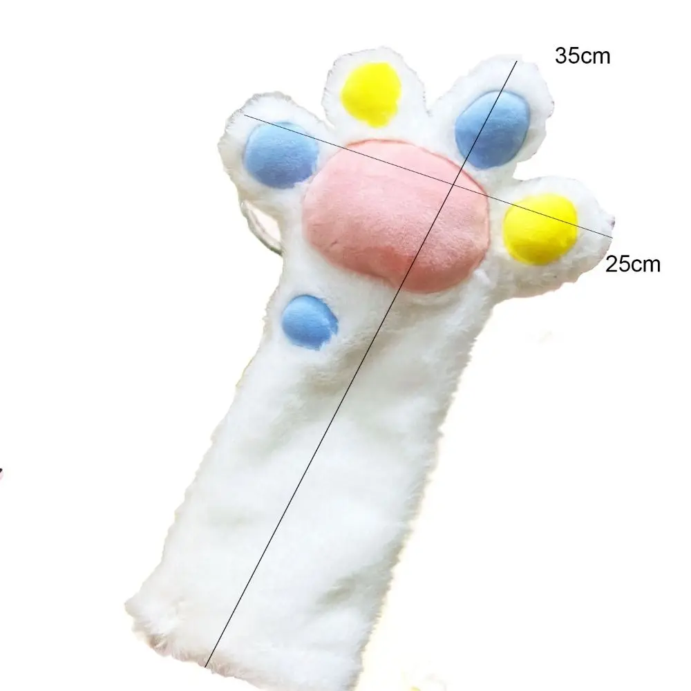 Sound Fun Toys Cat Paw Palm Gloves Soft Plush Cat Claw Furry Glove Cute Cartoon Mittens Winter Mittshand Children's Warm Gloves