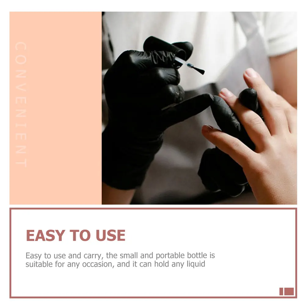 

20Pcs Nail Polish Bottles Glass Empty Containers Portable 15ml Leakproof for Salon DIY Nail Polish Bottles Containers