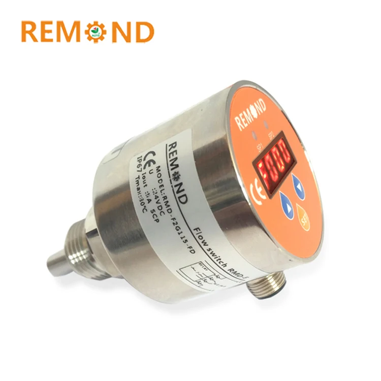 Electronic thermal flow switch 4-20mA output water flow switch for water air oil