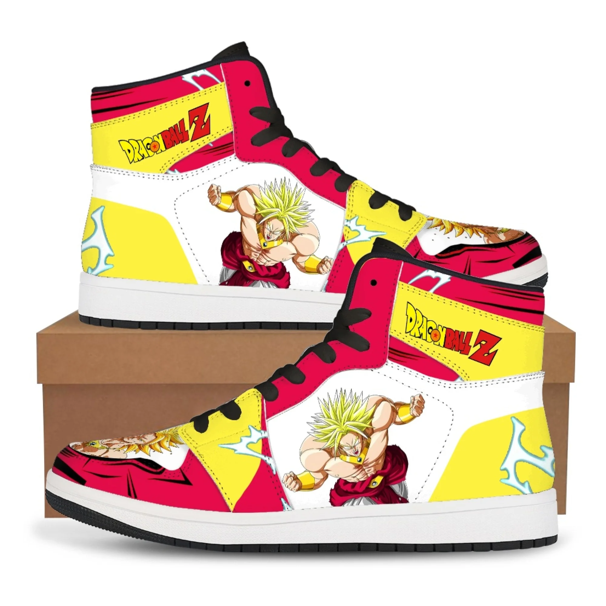 Dragon Ball Anime Super Z Goku High-Tops Sneakers Casual Shoes Basketball Shoes Printing Comfortable Flat Shoes Birthday Gift