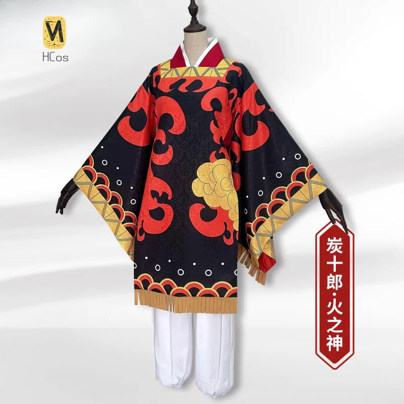

HCos Slayer Kamado Tanjurou Cosplay Costume Anime Uniform Halloween Carnival Party Outfit for Women Men