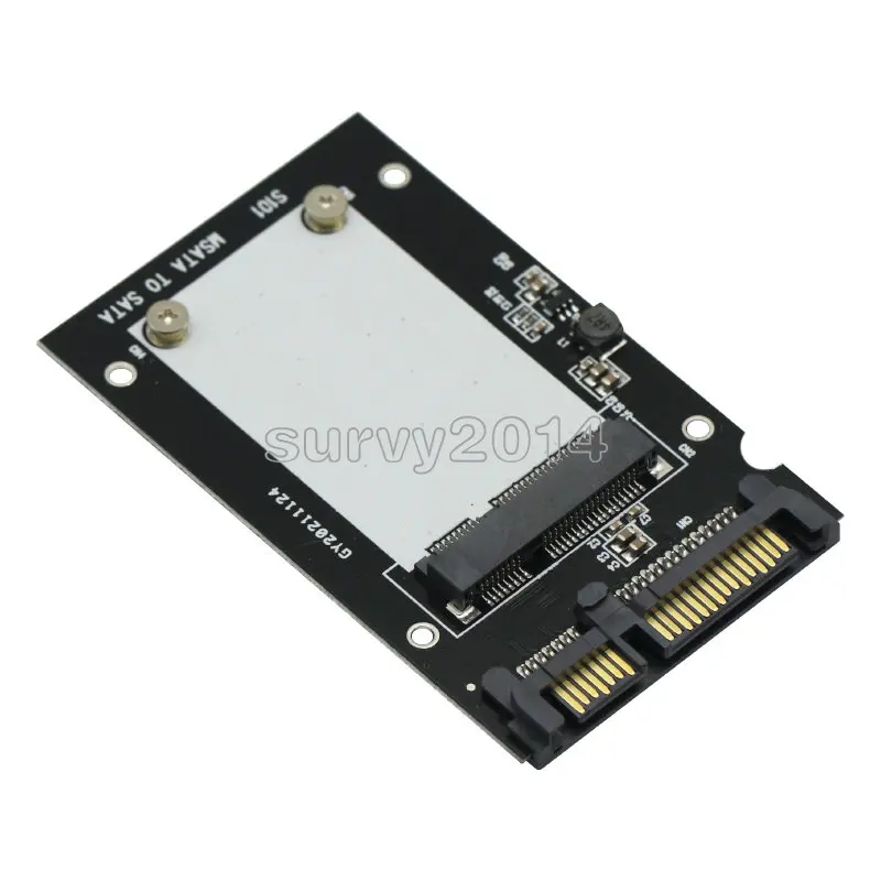 Black Mini Pcie PCI-E SSD mSATA to 2.5