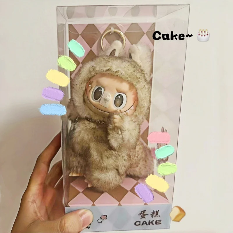 

Новое поступление, серия Monster Labubu, торт, виниловая кукла для смены лица, слепая коробка, настольная игрушка, орнамент, милый кулон, детский подарок на день рождения