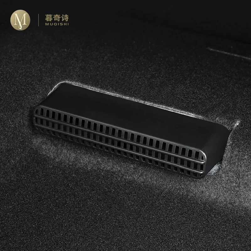 MUQSHI Car interior air outlet protective cover rear air conditioning dustproof accessories ABSFor Toyota Highlander 2022-2024