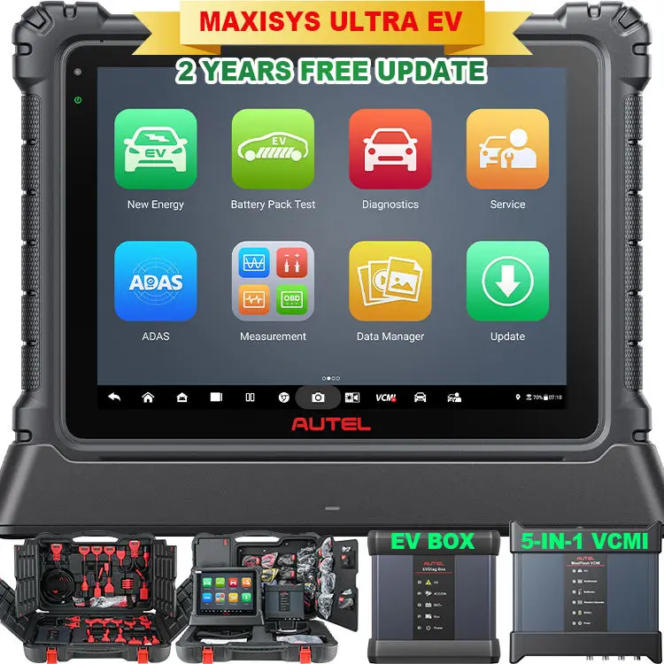 Professionale Autel maxisys ultra ev mk908 ecu programma programmabile kit diagnostico auto elettrica ad alta tensione scanner automotriz