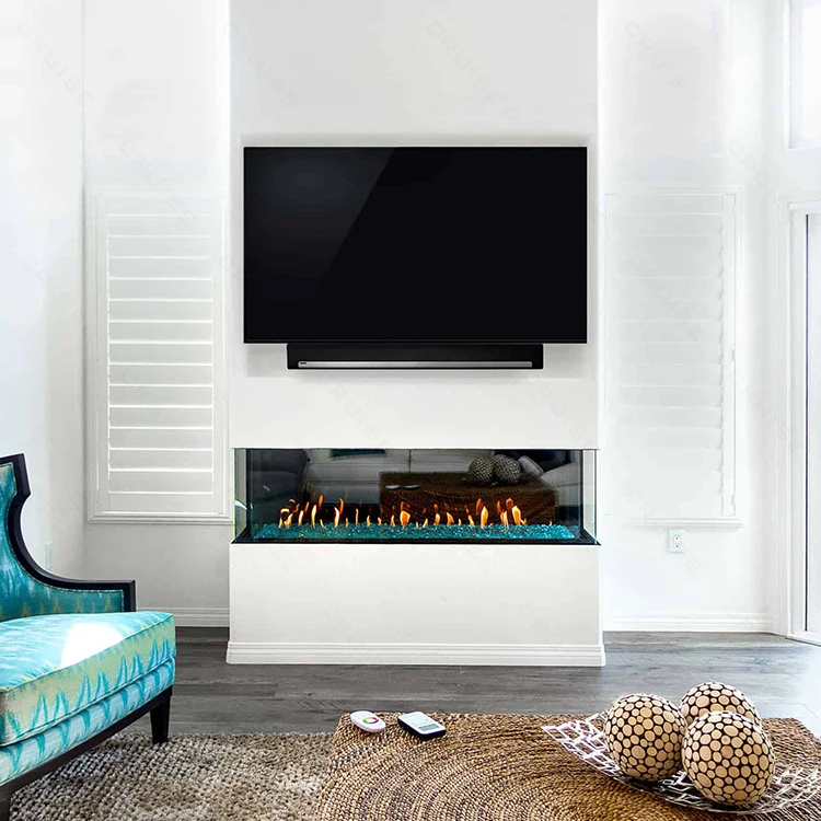 CRUISE 72inch 1828x720x380mm Interior Modern Insert Multi-view Propane Natural Gas LPG/LNG Gas Fireplace With Remote Control