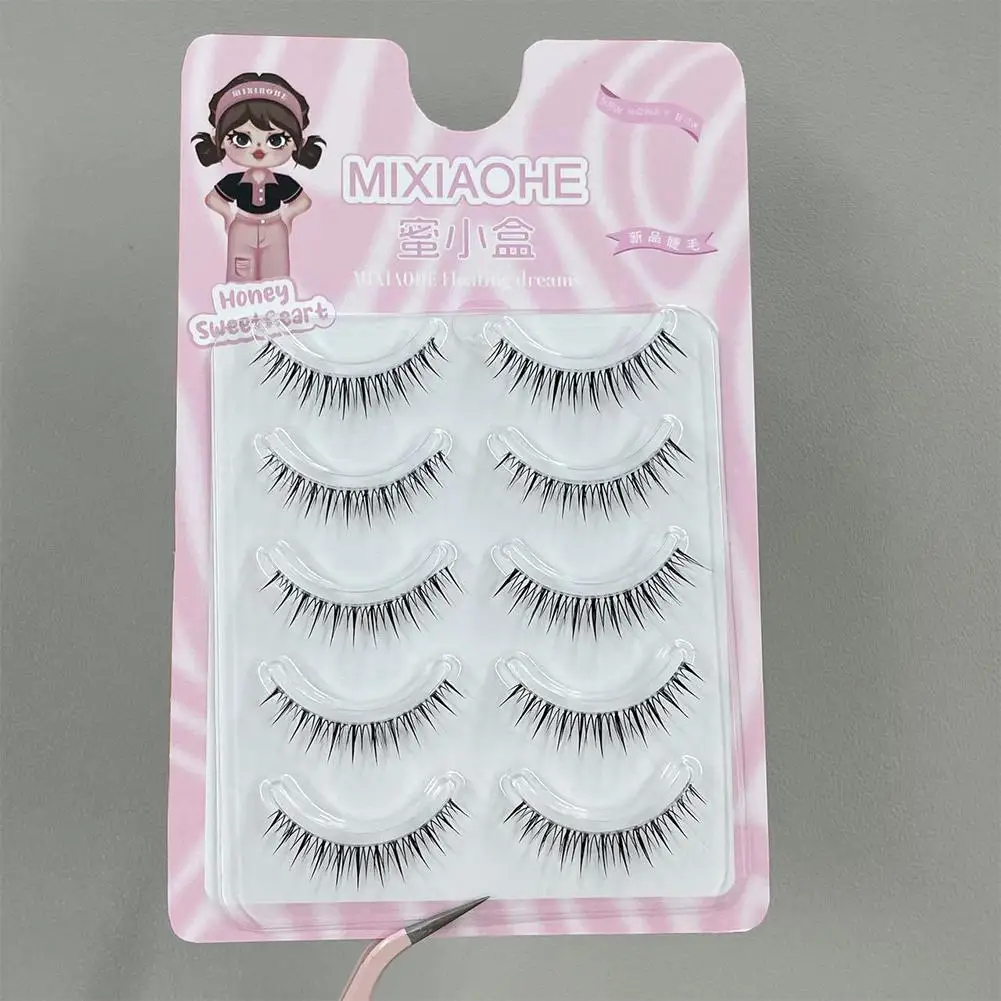 

Lashes Premade Spikes Cluster Eyelash Mix Extension Premade Makeup Wispy DIY Individual Natural Peduncle Super O3X7