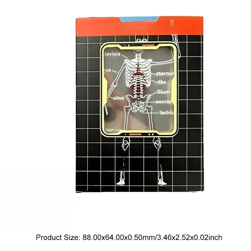 3D Image Educational Cards Reusable Funny Anatomy Poker Multi-Purpose Body Transparent Playing Cards for Friend Gifts