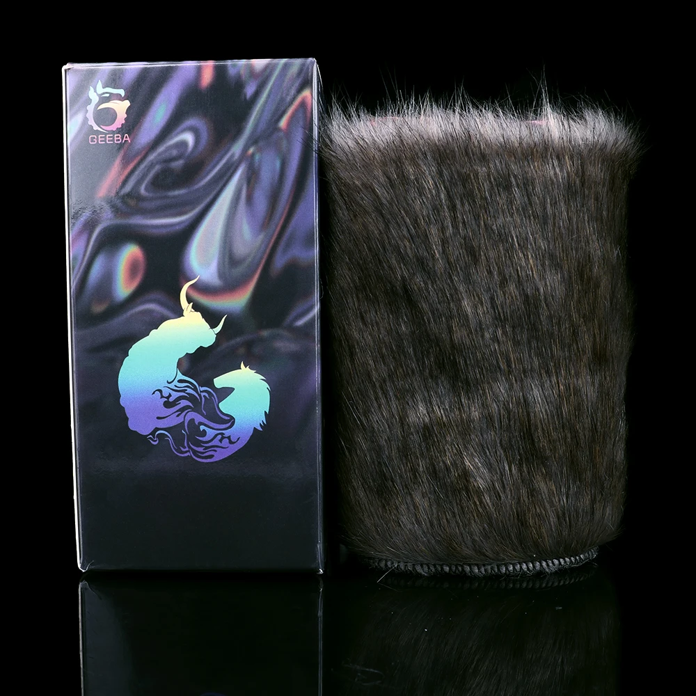 GEEBA Dual Channel Male Masturbator In Fur Fantasy Furry Onahole  Realistic Vagina Soft Silicone Sex Toy For Men Penis Exerciser image 3