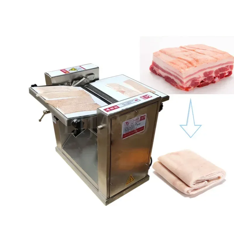 

2023 Professional Pork Skin Removed Cutting Machine Pig Meat Peeling Machine