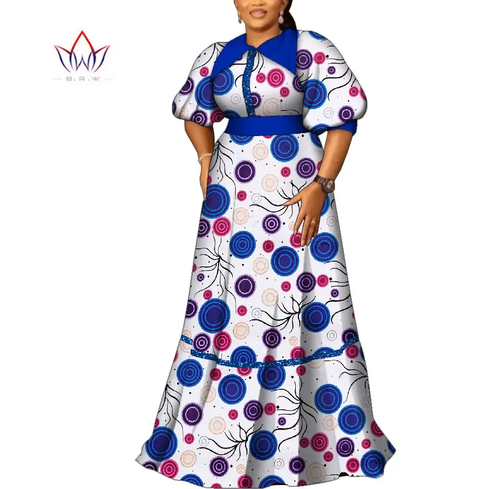 BintaRealWax-vestidos africanos hasta el suelo para mujer, vestido Formal para ocasiones, vestidos de noche africanos para mujer WY10043