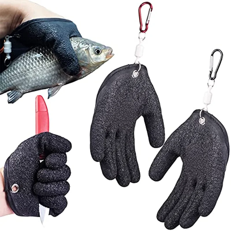 

Fishing Catching Gloves Non-Slip Fisherman Protect Hand, Non Slip Fishing Gloves, Fishing Glove with Magnet Release