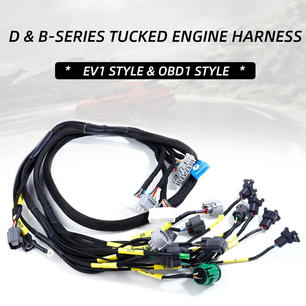 OBD1 B&D-series Tucked Engine Harness For Honda Civic Integra B16 B18 D16 CNCH-OBD1-1