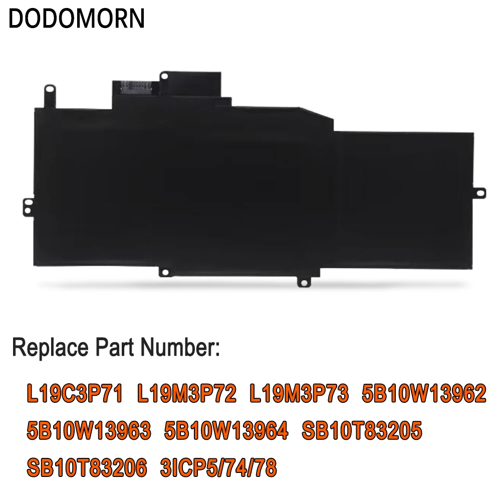 Imagem -04 - Dodomorn-bateria Portátil para Lenovo Thinkpad x1 Nano Gen 1stnano20un002ugenano20un002ugenano Gen 1-20un L19c3p71 L19m3p72