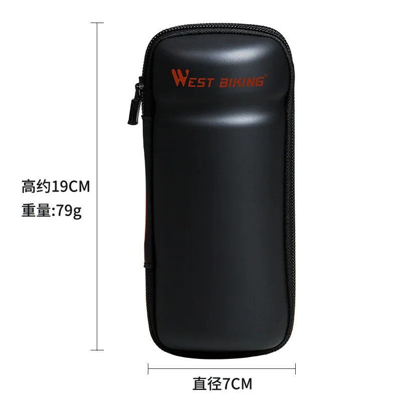 

WEST BIKING Hard Shell Bike Tool Jar & Water Bottle Cage Bag - Portable Cycling Repair Kit Storage Set Equipment