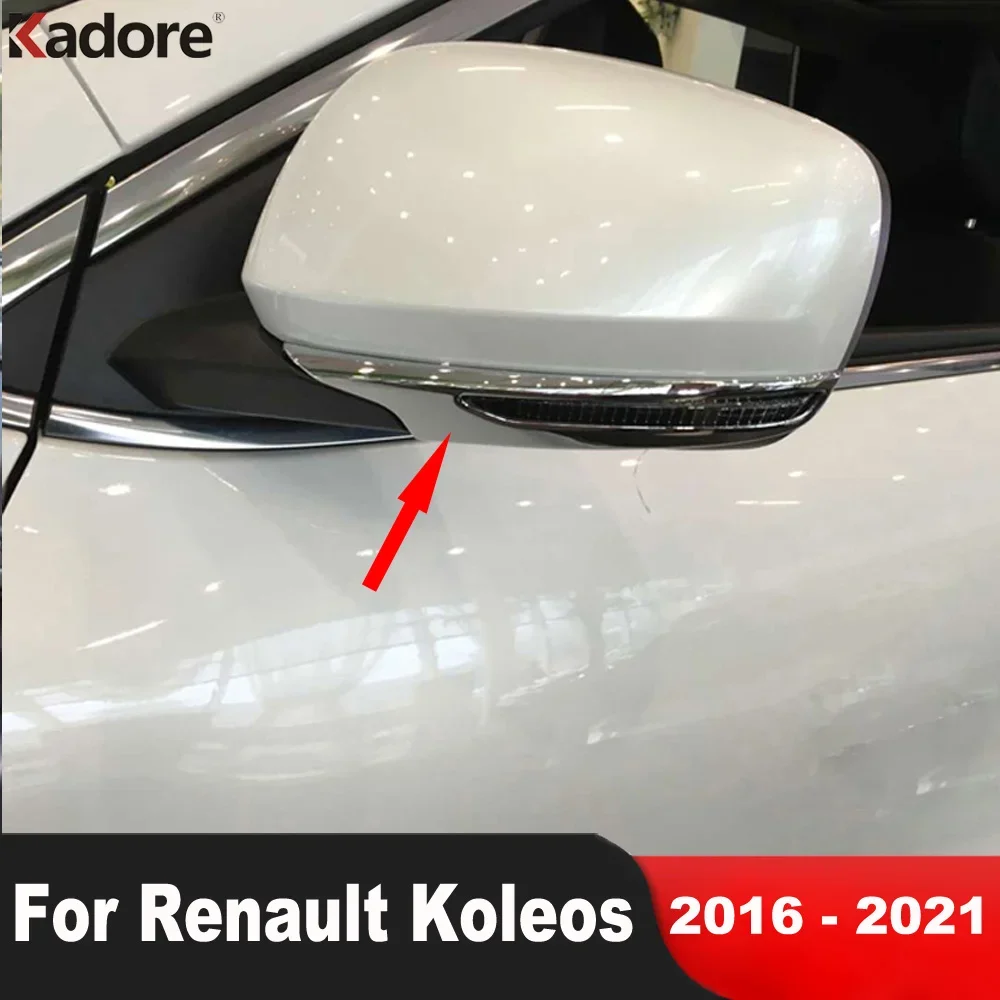 

Rearview Mirror Cover Trim For Renault Koleos 2016 2017 2018 2019 2020 2021 Chrome Car Side Mirror Strip Trims Accessories
