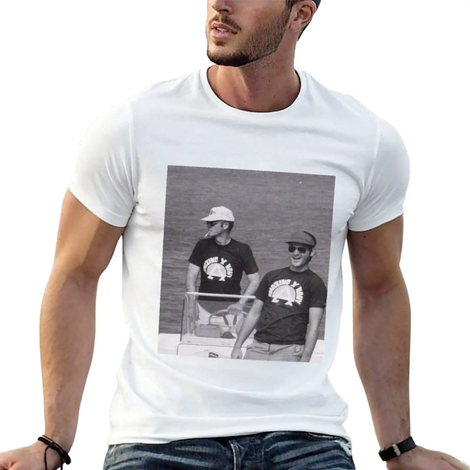 

Hunter S. Thompson and Bill Murray T-Shirt t shirt man designer men t shirt cotton 100% T-Shirt