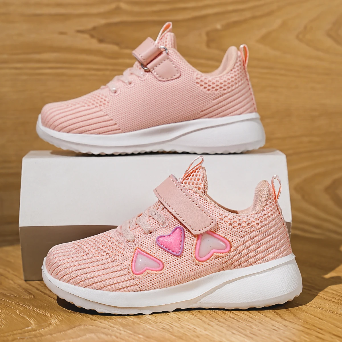 Lovely Girls New Casual Shoes Light Mesh Sneakers Kids Summer Children Fashion Tennis Cute Sport Cartoon Pink Running Footwear